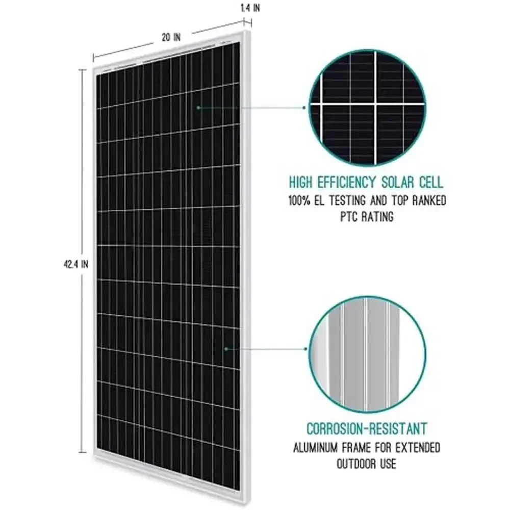 Rv Solar Kit 400W - -Untuk Panel Monokristalin 400W Off-Grid Kit