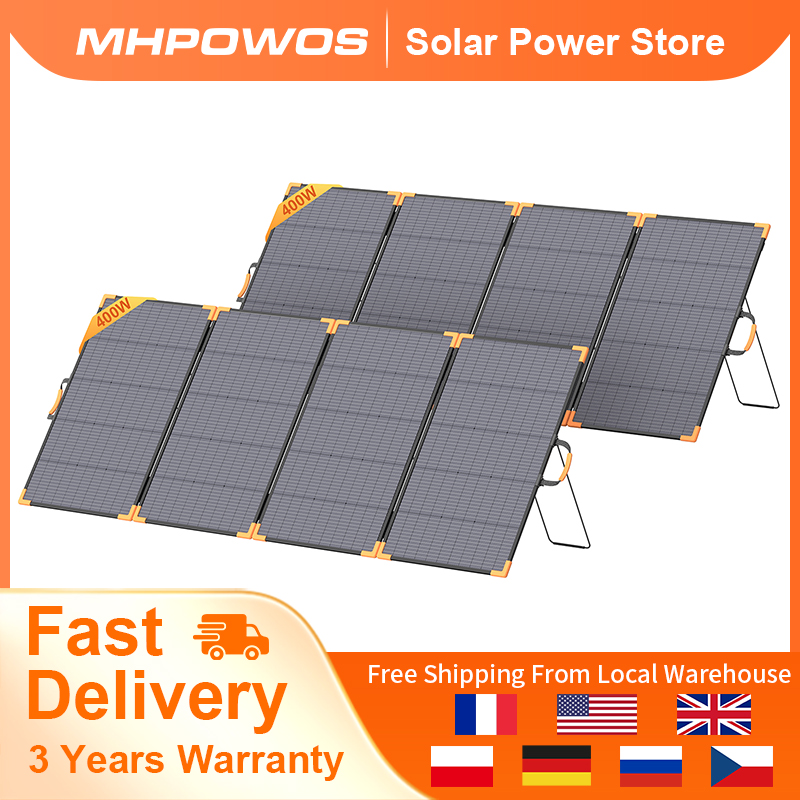 Rv Solar Kit 400W - MHPOWOS 400W Panel Surya Portabel Bifasial