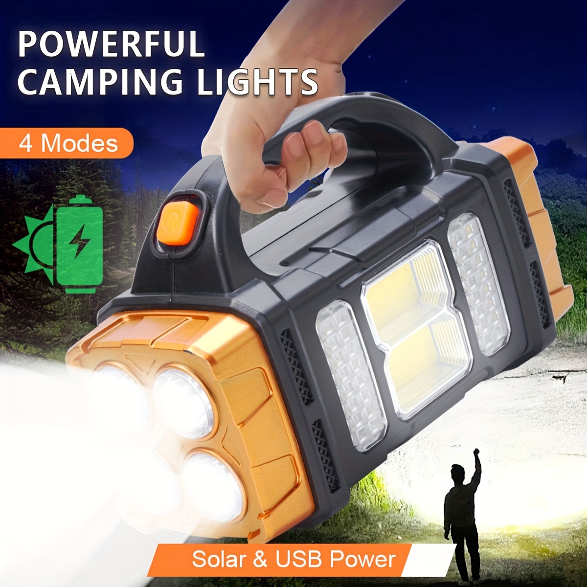 Renewable Energy Solar - Senter LED Tenaga Surya Daya Tinggi