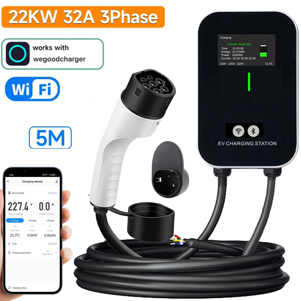 Ev Charger Wallbox - Pengisi Daya EV Kotak Dinding Tipe-2