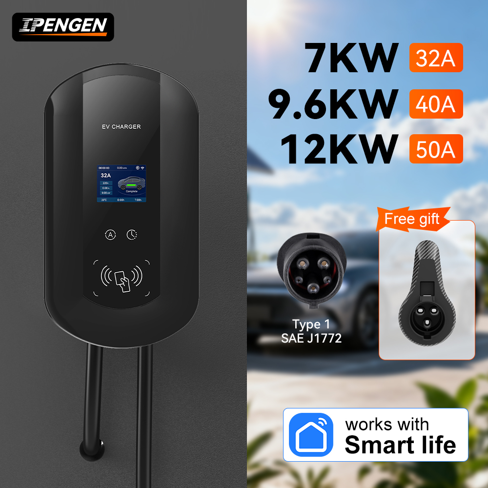 Ev Charger Wallbox - IPENGEN 32A/40A/50A Stasiun Pengisian Daya EV