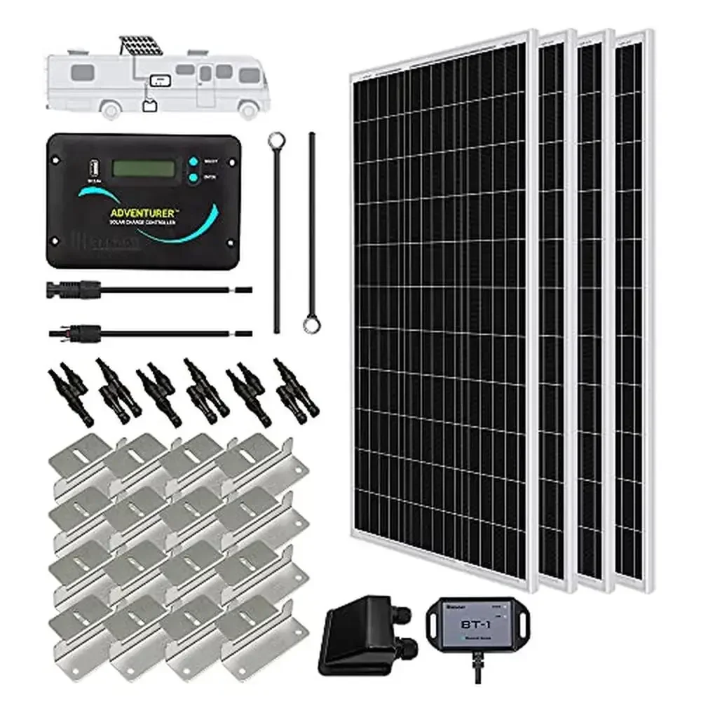 -Untuk Panel Monokristalin 400 - Rv Solar Kit 400W ulasan dan harga