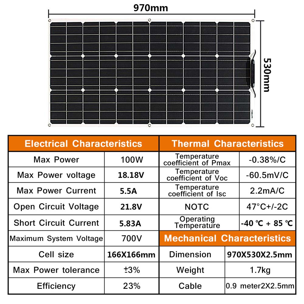 Panel Surya 100 Watt 200W 300W - Rv Solar Kit 400W ulasan dan harga