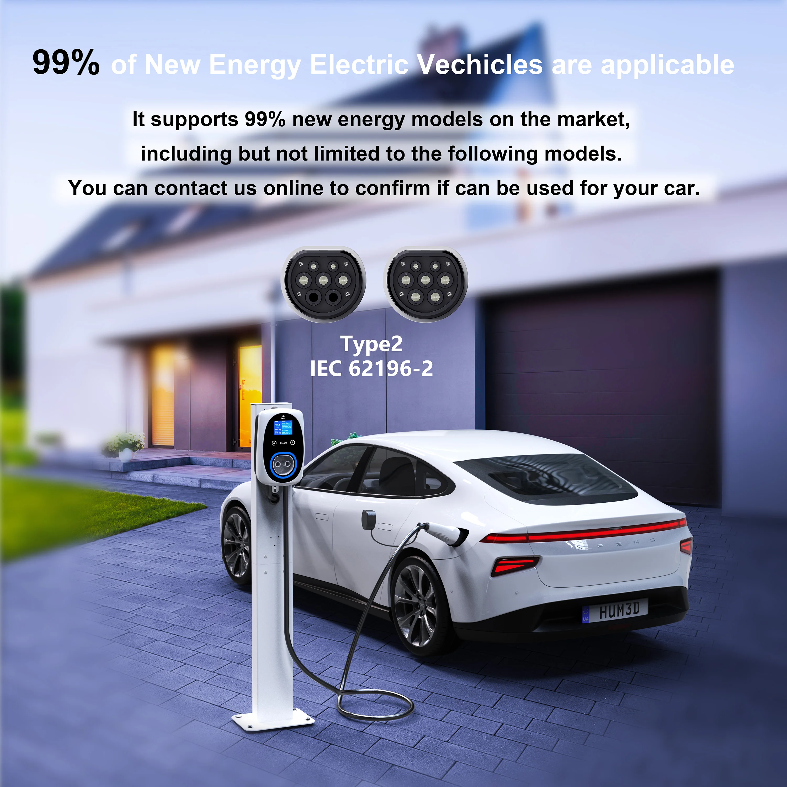 GWUYU Pengisi Daya EV 32A 7.6K - Ev Charger Wallbox ulasan dan harga