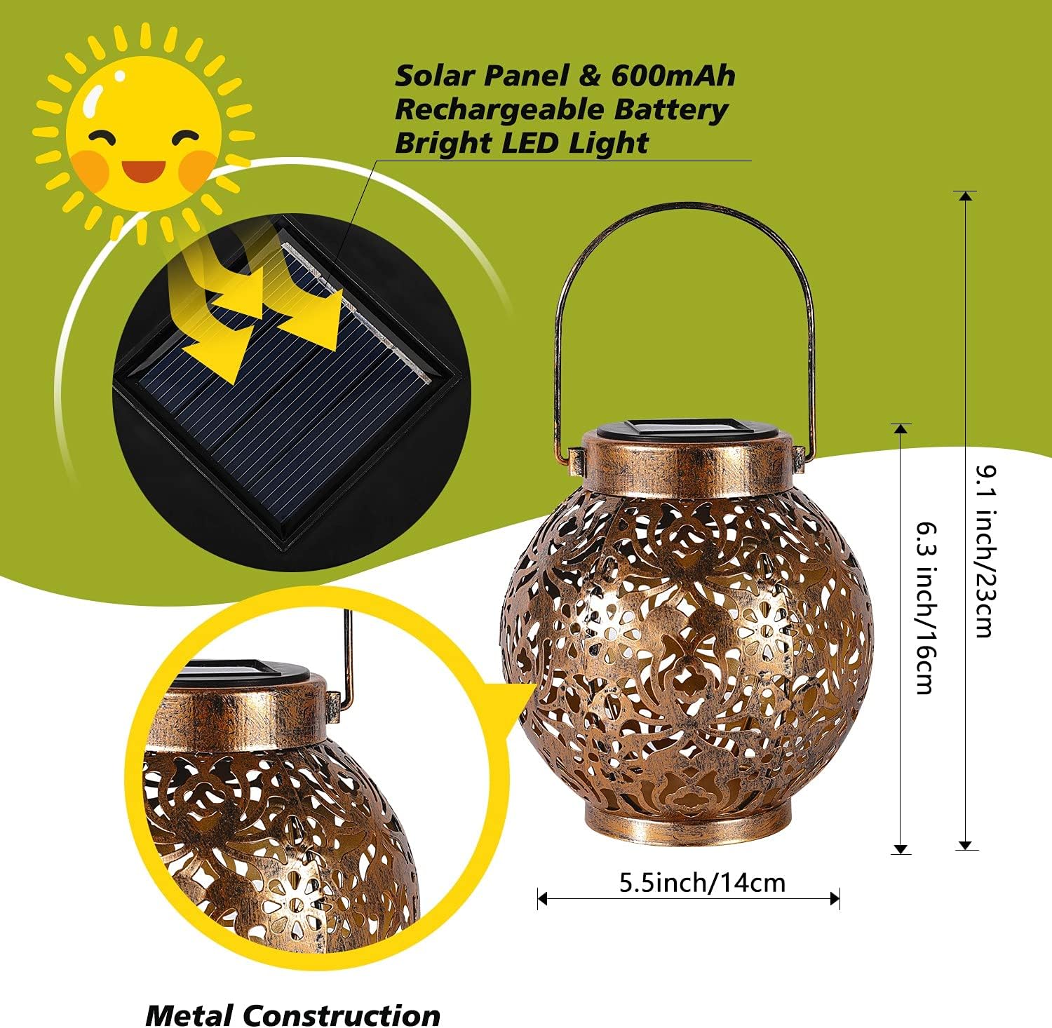 1-6 Buah Lampu LED Gantung Log - Renewable Energy Solar ulasan dan harga