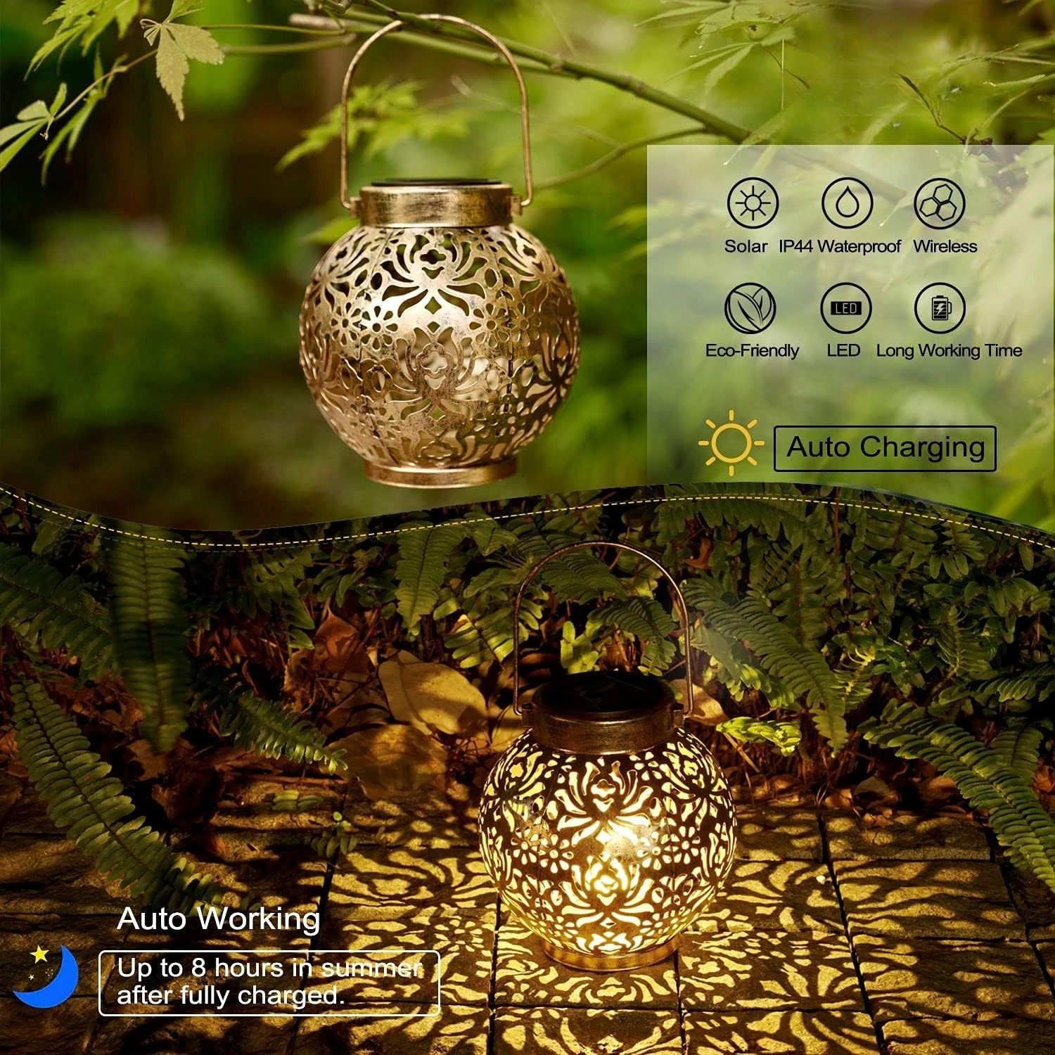 1-6 Buah Lampu LED Gantung Log - Renewable Energy Solar ulasan dan harga