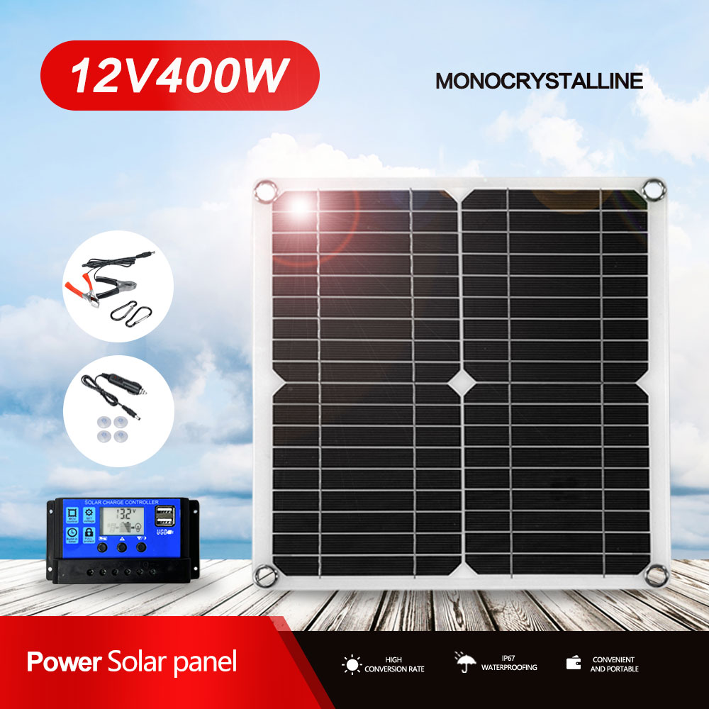 Kit Panel surya 400W, sel tena - Rv Solar Kit 400W ulasan dan harga
