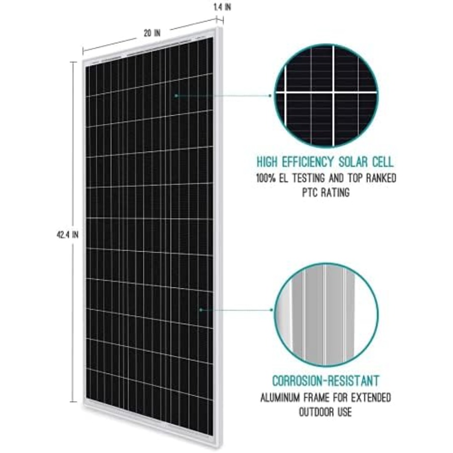 Kit Panel Surya RV 400W 12V, 4 - Rv Solar Kit 400W ulasan dan harga