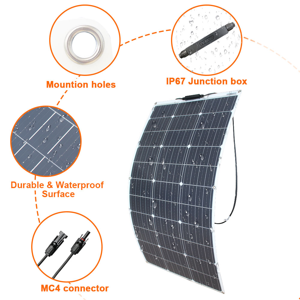 Kit Panel Surya 100W 200W 300W - Rv Solar Kit 400W ulasan dan harga