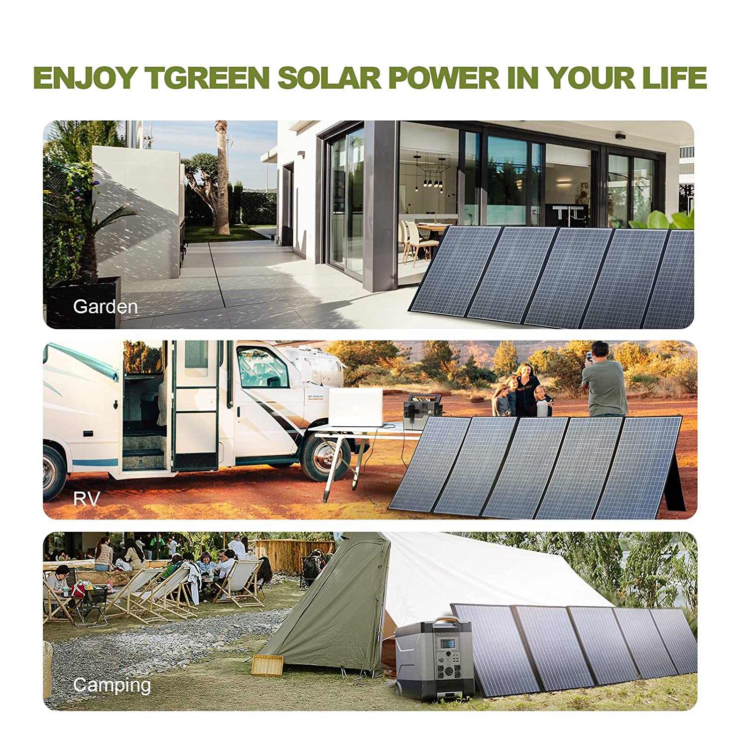 ALLPOWERS Panel surya lipat, p - Rv Solar Kit 400W ulasan dan harga