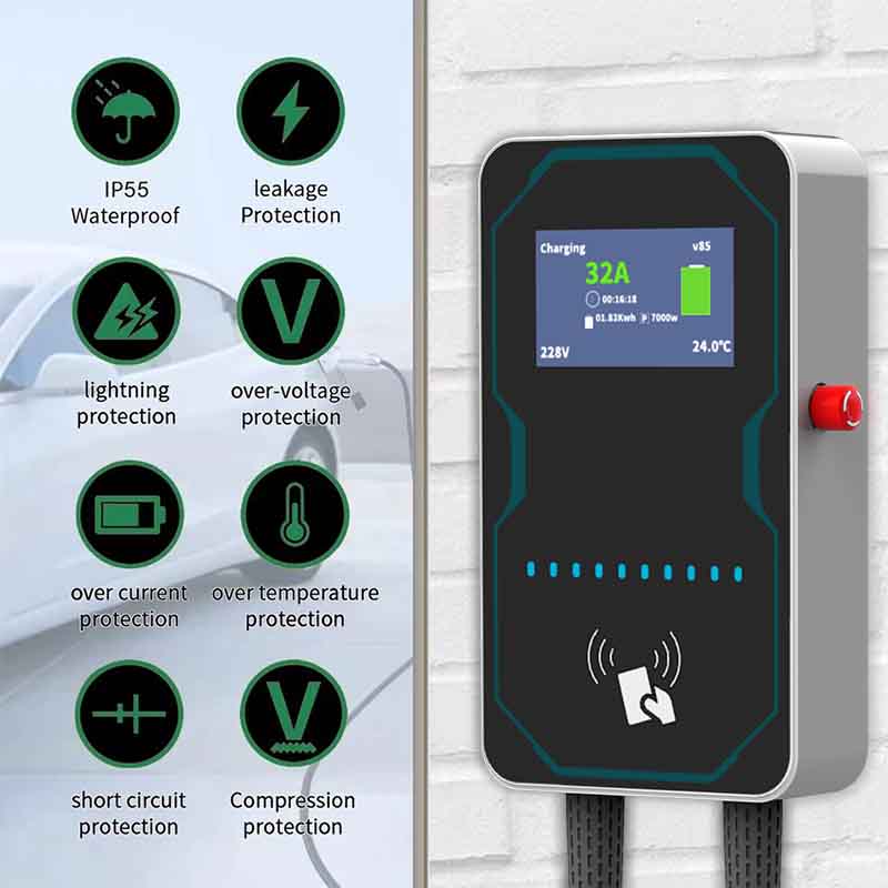 WUFEN EVSE Wallbox Pengisi Day - Ev Charger Wallbox ulasan dan harga